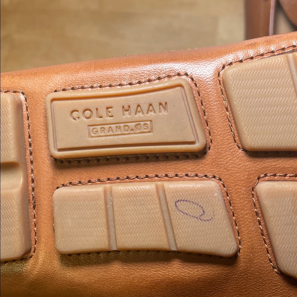 Cole Haan Wyatt Bit Driver Loafer Moc Toe slip on tan shoes men’s size 9.5 - Picture 16 of 16